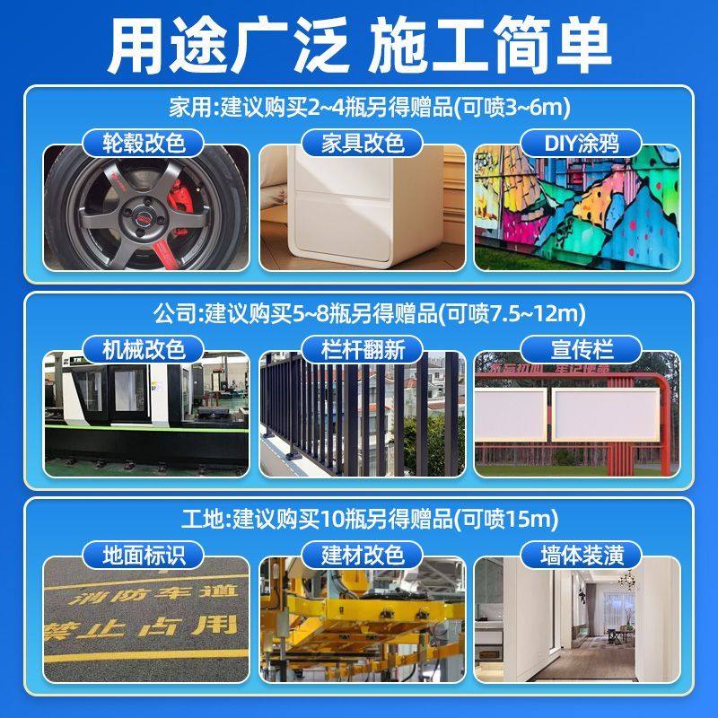 自动喷漆手喷漆汽车家用金属漆防锈家具木器漆黑白银红色油漆喷罐,淘宝优惠券,粉丝福利购,淘宝优惠卷