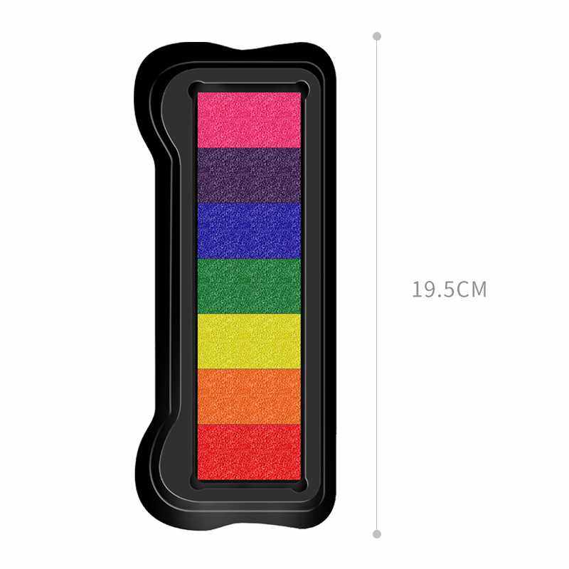 新款直销儿童涂鸦手指画印台彩色颜料印泥可水洗手账DIY橡皮章7色,淘宝优惠券,粉丝福利购,淘宝优惠卷