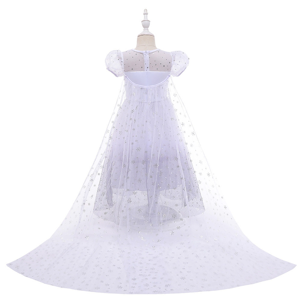 2020新款冰雪奇缘2同款白色公主裙 玛贝娅民族服装/舞台装