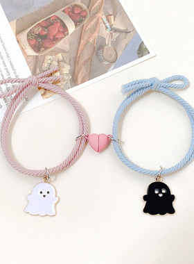 情侣皮筋合金清新磁吸