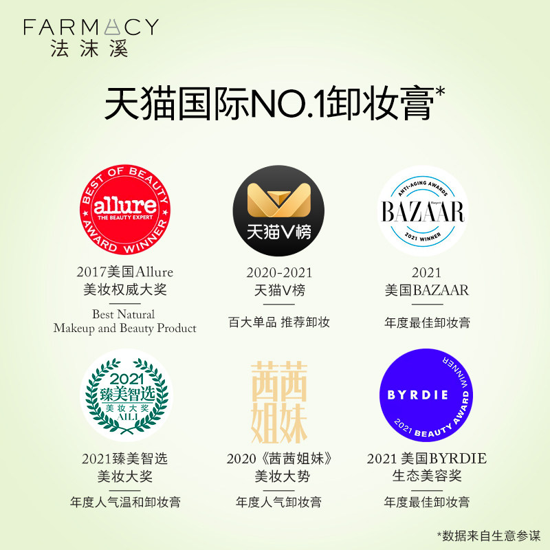 farmacy卸妆膏200ml眼唇辣木籽 Farmacy海外卸妆