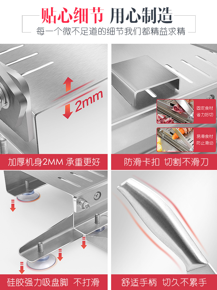 铡刀家用厨房切骨头神器排骨切割机药材切片刀切鸡肉鸡爪手动闸刀-图2