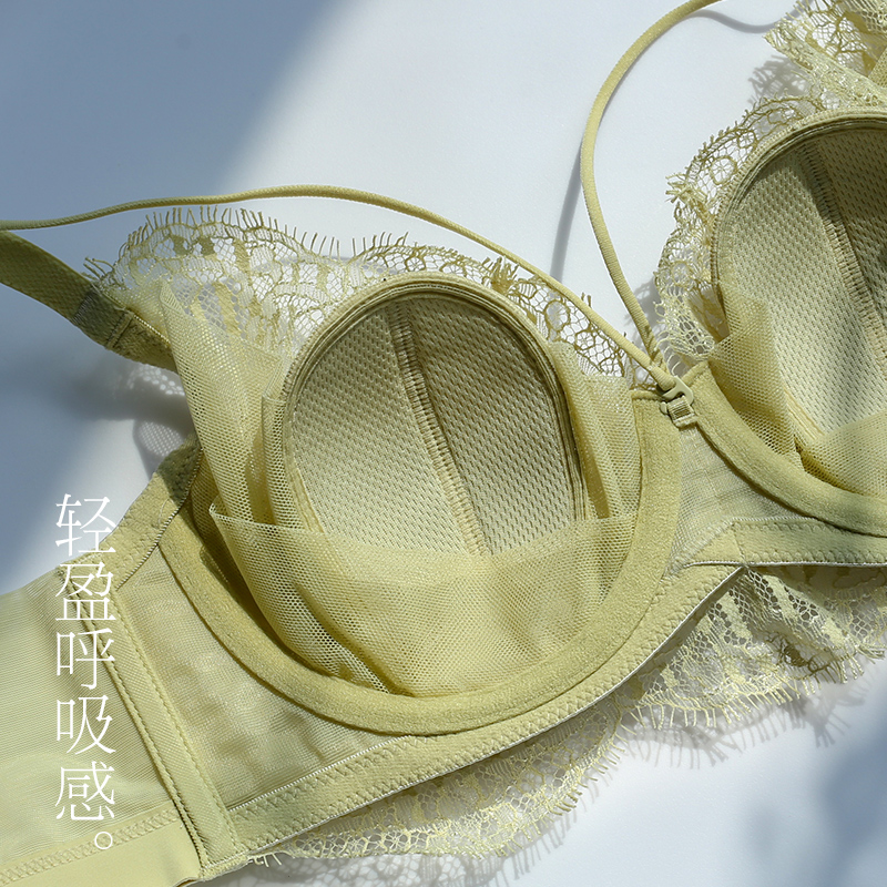 梧桐本色大胸显小性感蕾丝水晶杯 梧桐本色文胸