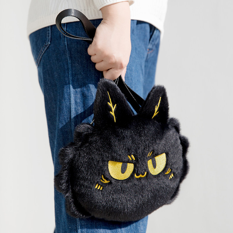 国家宝藏你好历史富贵狸猫文创可爱毛绒可爱女生日礼物单肩斜挎包,淘宝优惠券,粉丝福利购,淘宝优惠卷