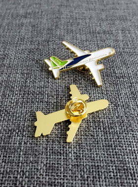 百搭金属C919胸针航展飞机小胸针