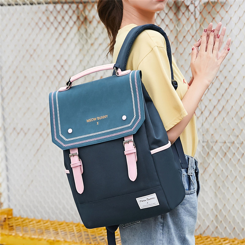 meow bunny女韩版高中2020年电脑包 meowbunny箱包双肩背包