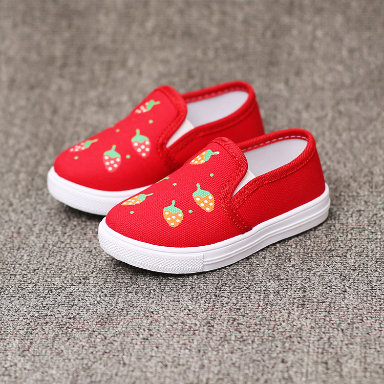 女童帆布鞋春季新款童鞋儿童布鞋女孩春秋鞋子幼儿园小软底板鞋女