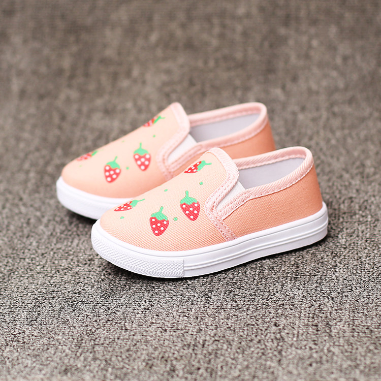 女童帆布鞋春季新款童鞋儿童布鞋女孩春秋鞋子幼儿园小软底板鞋女