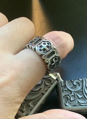 困盾十字-不掉色机车风钛钢复古