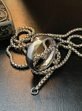 凛冬-光面素戒钛钢戒指男高级感