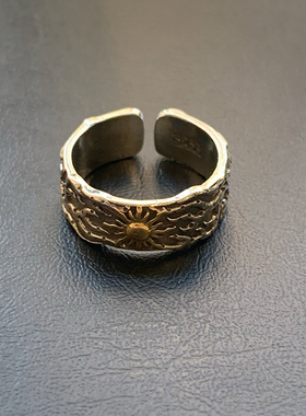 复古潮牌食指可调节戒指男士原创