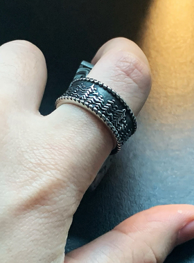 挪威的森林-不掉色朋克钛钢戒指