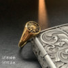 Sun-No. 4 little finger gold seal personalized tail ring