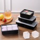 Silicone square frozen large ice cube mold with lid