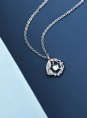 新款桉树与鸟项链女ins小众轻奢高级锁骨链七夕情人节礼物送女友