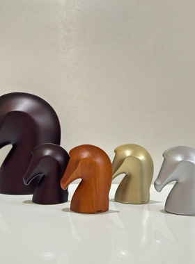 HS小象马头漆器镇纸摆件客厅桌面