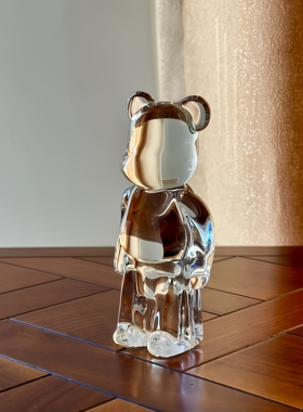 法国B家联名轻奢水晶熊礼品摆件