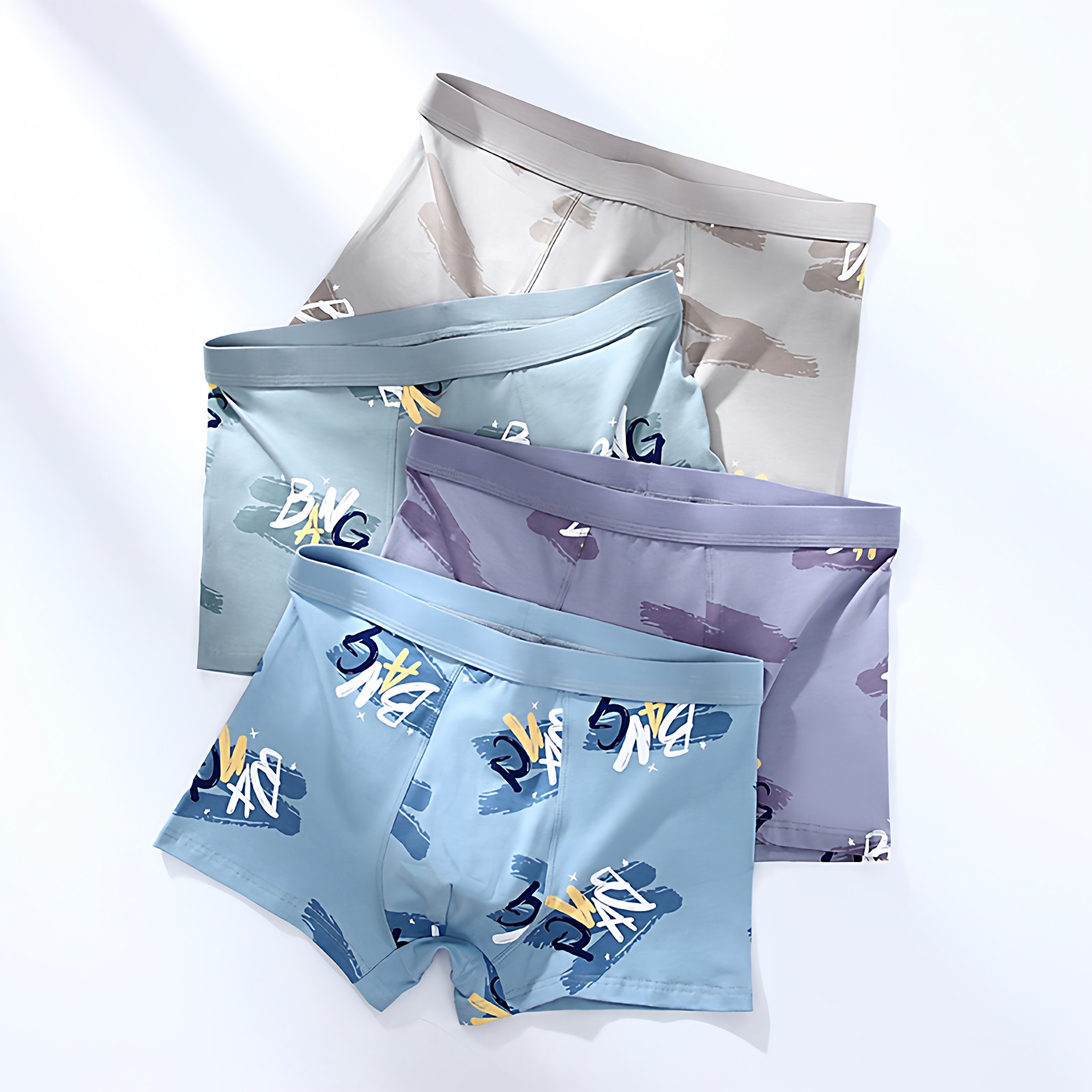 高中生男士内裤初中纯棉青少年青年少男运动透气男生平角裤四角裤,淘宝优惠券,粉丝福利购,淘宝优惠卷