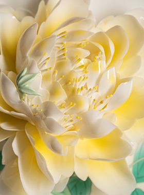 夫己中国风纯手工德化陶瓷摆件