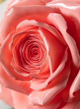 夫己纯手工陶瓷手绘花香蝶自来盘客厅卧室餐厅茶桌玄关摆件