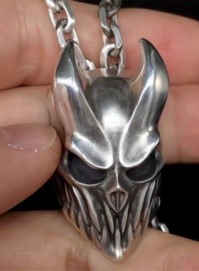 新款高版本死核炸子鸡Slaughter To Prevail摇滚骷髅吊坠项链