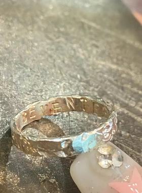 高品质现货SEVENTEEN克拉团戒崔胜澈权顺荣徐明浩金珉奎锤纹戒指