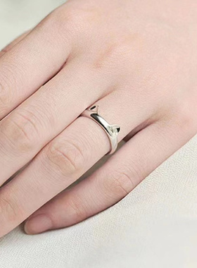 高品质新款现货猫咪耳朵可爱指环时空中的绘旅人息心夜分艾因戒指