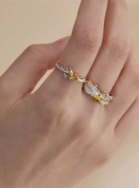 新款高版本哈利波特福灵剂幸运情侣对戒影视戒指哈迷礼物指环