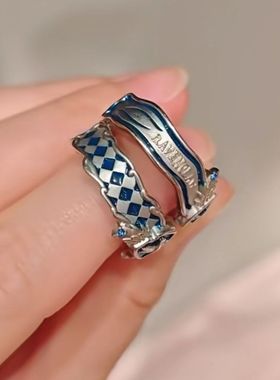 高品质新款哈利波特拉文克劳四大学院戒指粉丝应援周边指戒女