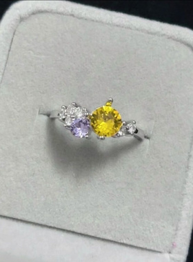 高版蟹黄堡专属戒指小众设计感应援多色彩款式《黄子弘凡的礼物》