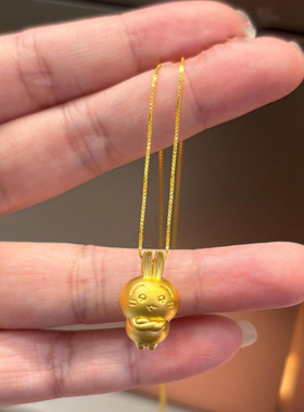 真金电镀「乌萨奇」乌萨奇项链可爱卡通毛衣链送女友礼物