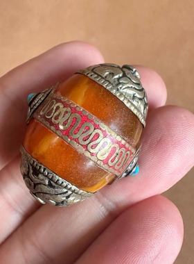 藏式尼泊尔手工配饰 民族风饰品配件珠子顶珠隔珠吊坠DIY佛珠手链