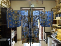 Small sleeves Dragon Summer Thin style Zhicyan Material one thousand Silk Yarn Machine Embroidered Craft Wire Head With Pleats