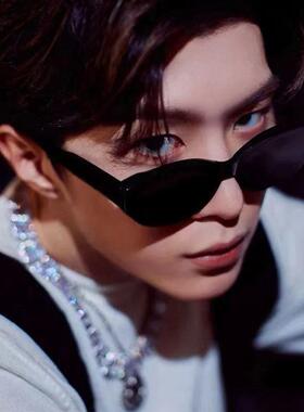 猫眼墨镜复古男女2023网红凹造型