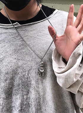 古着街头风可活动项链吊坠定制