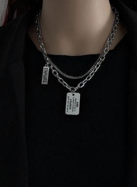 韩国嘻哈潮人百搭十字架吊