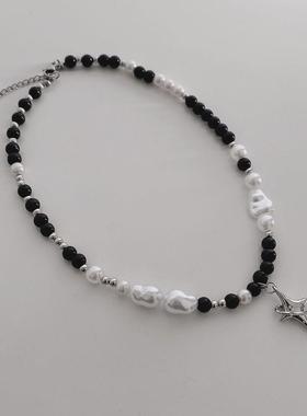 黑白珍珠星芒黑白珍珠星芒冷淡风