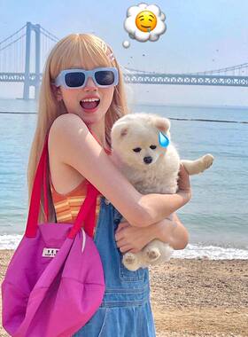 复古多巴胺大框方形墨镜女款