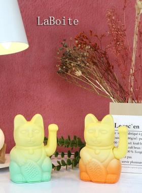 laboite招财猫摆件2025新款自动招手摇家居入户开业礼物前台装饰