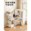 Retractable bookshelf Simple household children's desk storage free combination corner hole board desk desktop storage rack