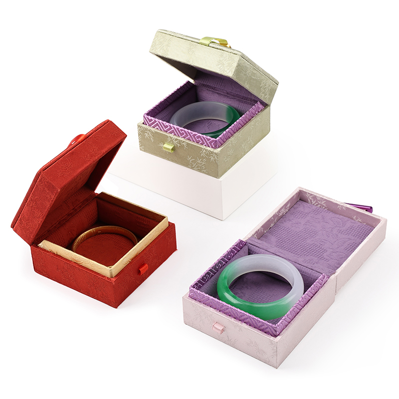 高档手镯盒古法金玉器手镯收纳盒黄金翡翠首饰盒礼品盒珠宝盒子 - 图2