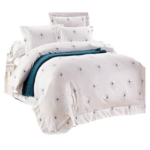 酒店布草纯棉宾馆白色全棉床单被套三四件套枕套床上用品灿烂星空 - 图3