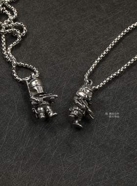 星球大战立体霸气男士项链个性高街钛钢吊坠朋克挂坠嘻哈高街潮人