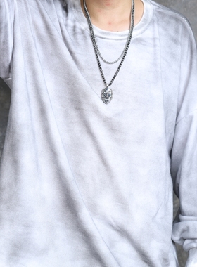 朋克风小丑面具男士钛钢欧美吊坠