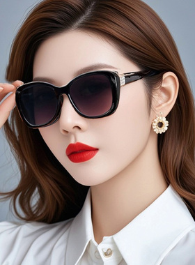 偏光墨镜女开车专用防紫外线