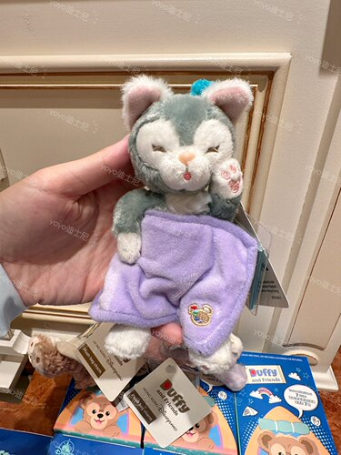 香港迪士尼 甜梦睡眠达菲熊星黛露兔雪莉玫 卡通毛绒挂件 钥匙扣 - 图1