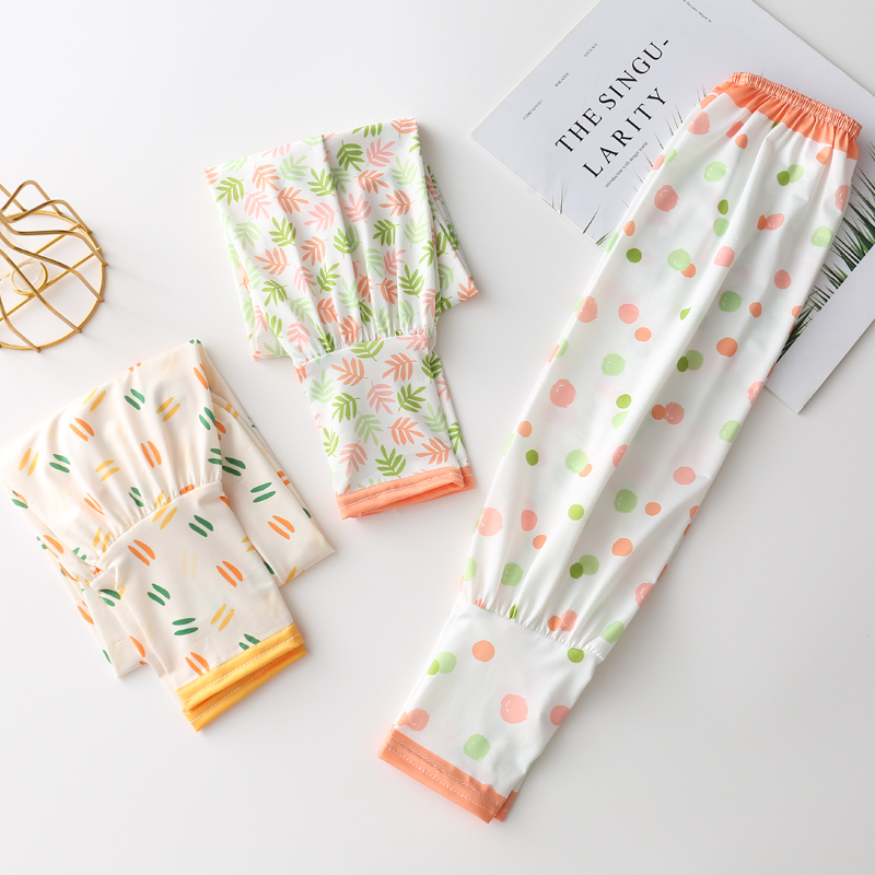 大码冰丝宽松防晒袖套印花防紫外线护手臂袖子开车骑车神器女夏季,淘宝优惠券,粉丝福利购,淘宝优惠卷