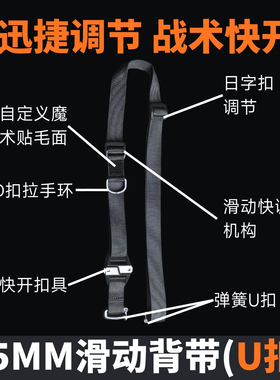 boltboat滑动通用肩带重力释放