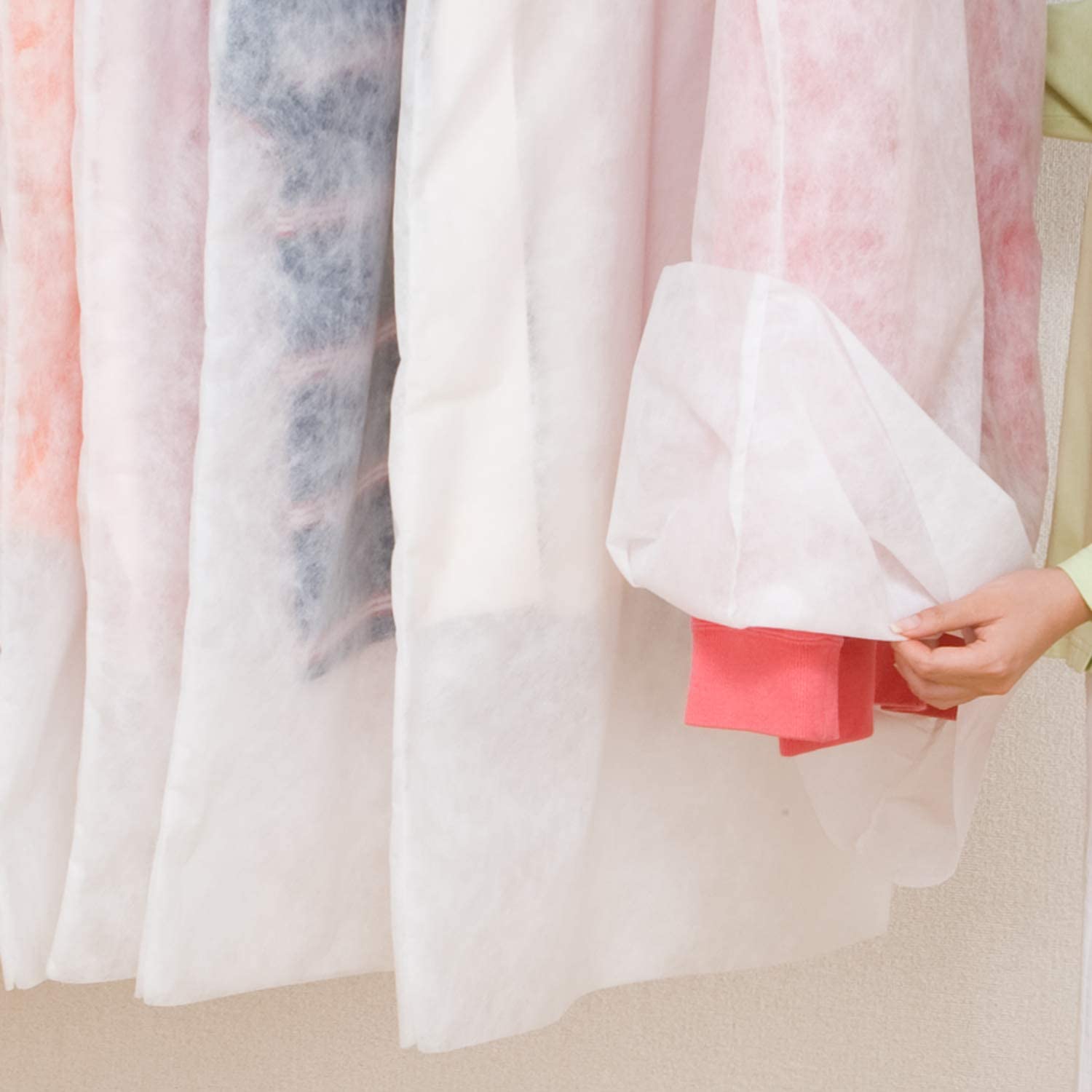 出口优质全新料防尘罩透气防潮无纺布衣柜挂衣袋外套收纳袋西服罩,淘宝优惠券,粉丝福利购,淘宝优惠卷