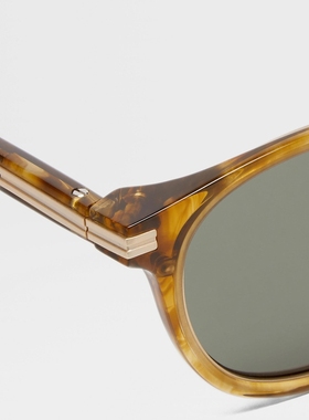 ZEGNA杰尼亚浅棕色太阳镜